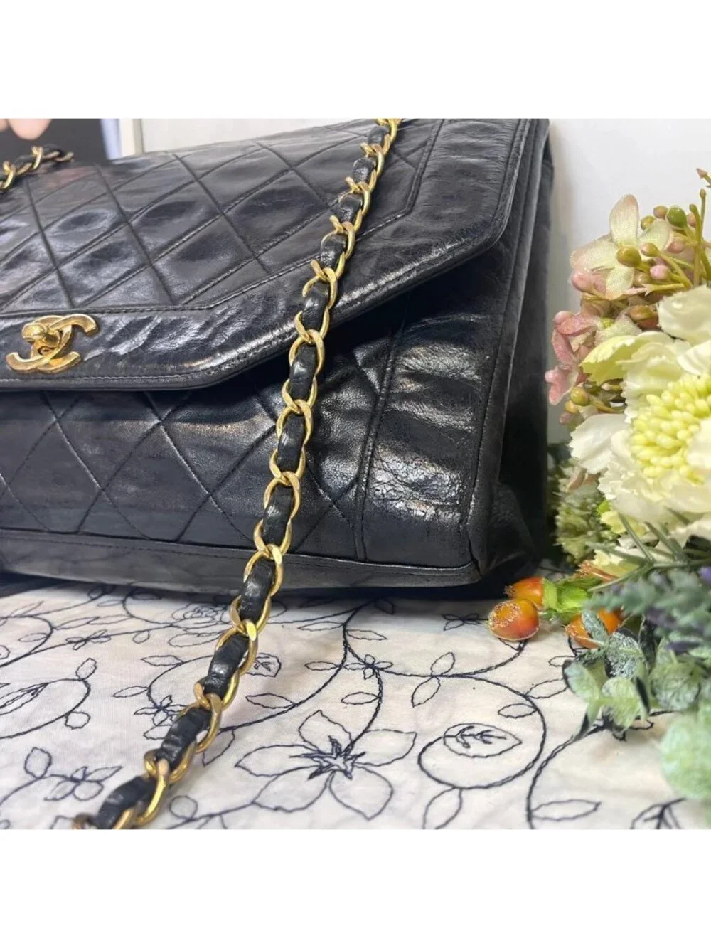 Chanel Vintage Mademoiselle Quilted Shoulder Bag